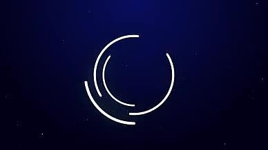星空旋转发光开场logo文字动画视频的预览图